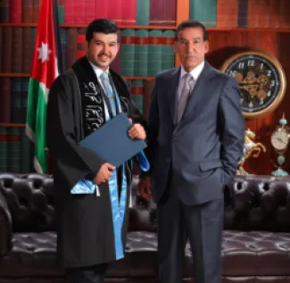 تهنئة بمناسبة تخرج صالح الجرابعة