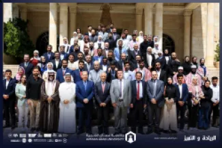 A delegation headed by the President of Amman Arab University visits the Royal Hashemite Court